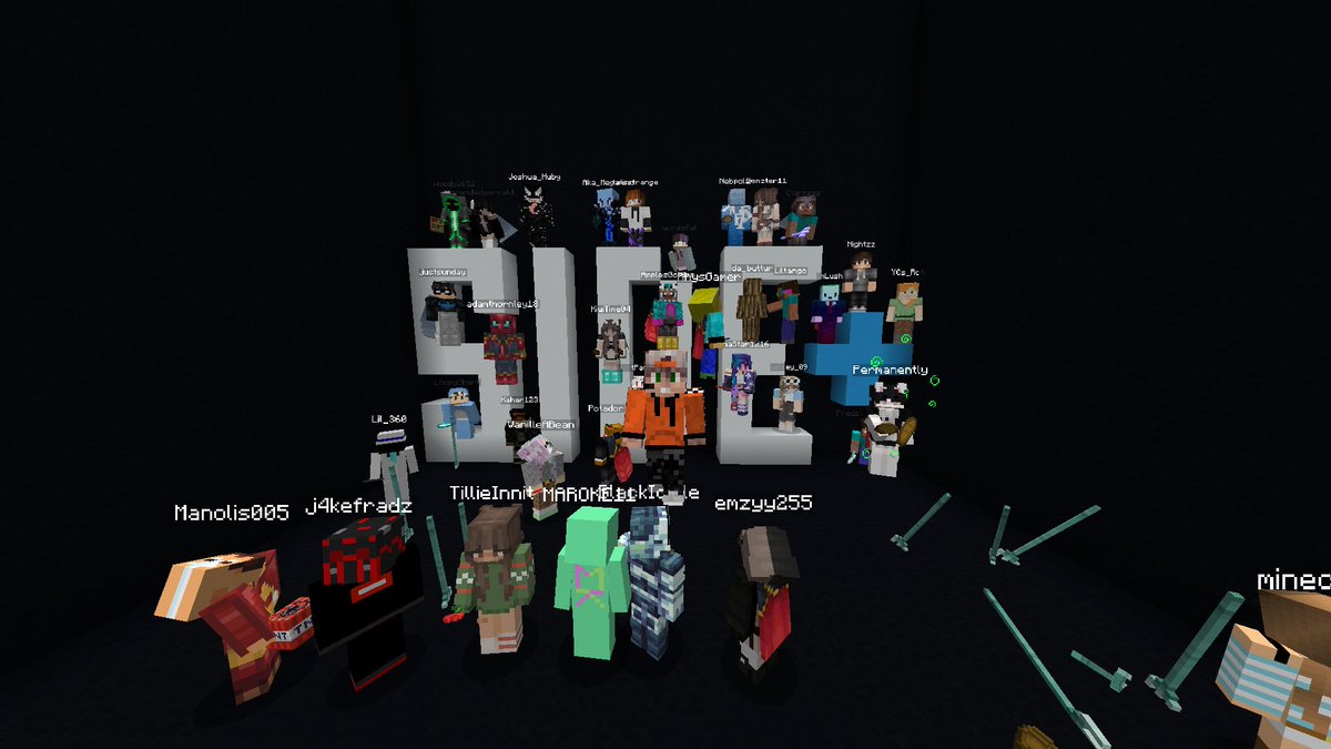 JoniiTWT's tweet photo. I WAS PART OF THE @joinsideplus @Sidemen 100 PLAYER BUILD!
I got to use my banner skills on my plot siiuu, hopefully it's featured on their video so you can see what i did! https://t.co/VfeUsNKHN6