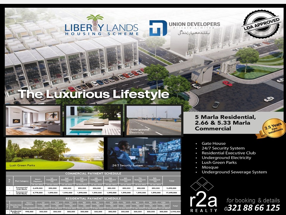 R2aRealty's tweet photo. LIBERTY LANDS HOUSING SCHEME LAHORE
One of the best housing scheme at ring road.
r2a Realty
+92 321 88 66 125
#r2arealty #libertyhandshousingscheme #Lahore #ringroad #development #Possession #luxuryliving #community #property #comfort #convinence #dreamhome #realestate #home https://t.co/v1BN9rl2uK