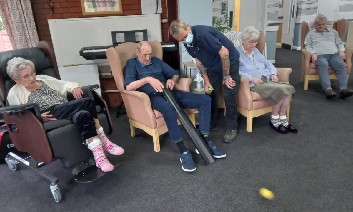 rookiegolf's tweet photo. It was a great afternoon playing our adapted games this afternoon at Riverside House in Morpeth. Congratulations to the winner - Margaret. https://t.co/bdH0r5LPJo