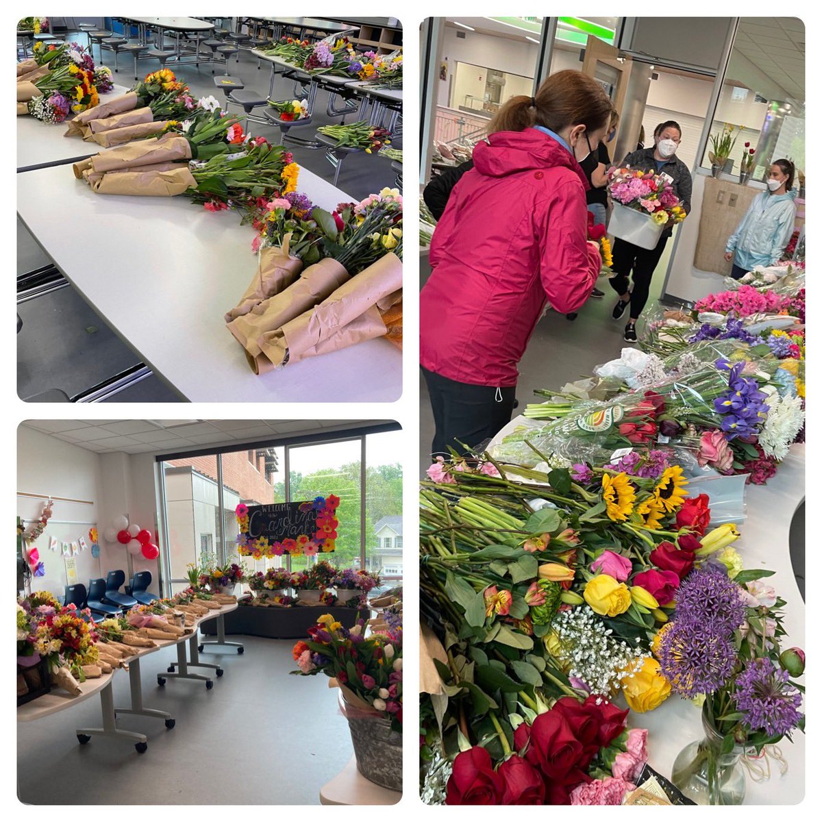 #apscardinalelem parents created a flower market for staff! #ThankAPSTeachers