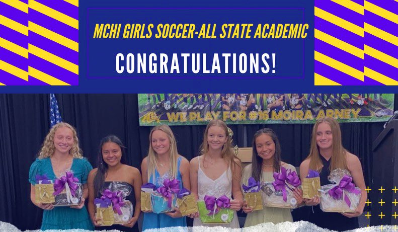 mchigirlssoccer's tweet photo. Academic All-State Recognitions!!! Congrats to all our Seniors on this achievement! 🤗🤗 https://t.co/cdKy6HJwUF