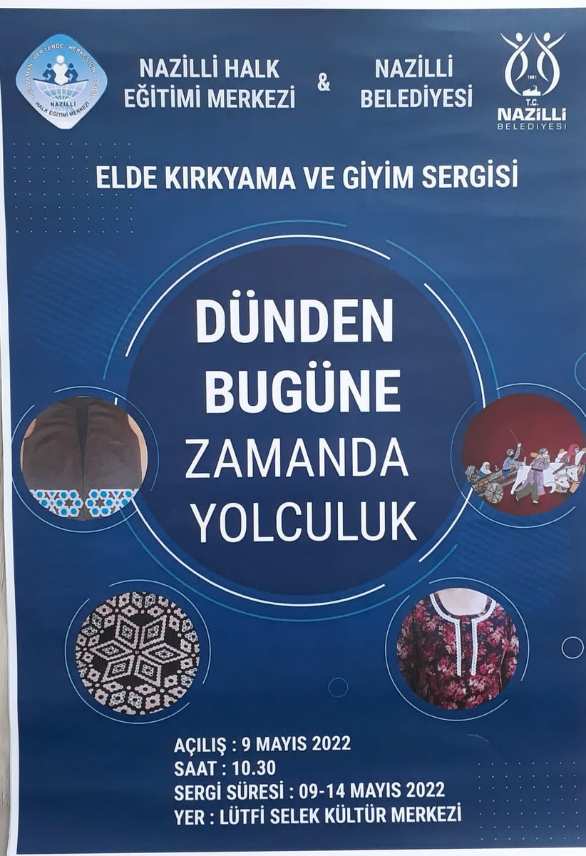 aso_hem's tweet photo. Lütfi Selek Kültür Merkezinde 1 Hafta boyunca devam edecek olan ‘Kırkyama ve Giyim’ kurslarımızın sergisine  tüm halkımız davetlidir!!@mebhbogm @yilmaznazif @sdulger43 @LvntSener @Mustafasvs09 @tcmeb @Aydin_MEM @Nazilli_MEM @mustu_tuncer @ENada09 @mebhbogm https://t.co/N1zgpNFOD7
