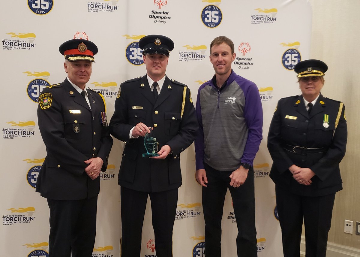We are honoured to recognized our Rising Flame Award winners today - Teresa Pare, Ryan Johnston, Sandra Lewis and Michael Mallen - congratulations and thanks for all that you do for <a href="/SOOntario/">Special Olympics Ontario</a>! #GuardiansOfTheFlame #OLETR2022
