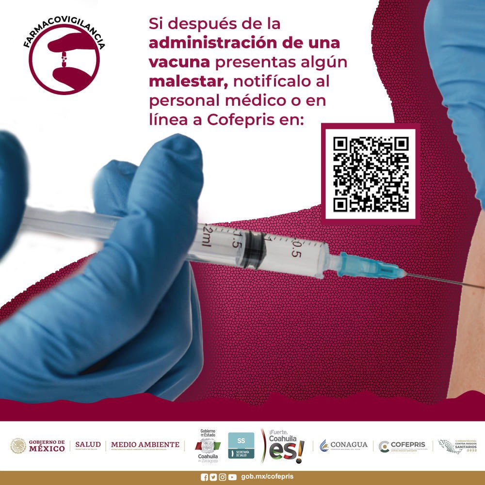 SS_Coahuila's tweet photo. #OJO si hay malestar después de recibir una vacuna … https://t.co/YARJOjonwJ