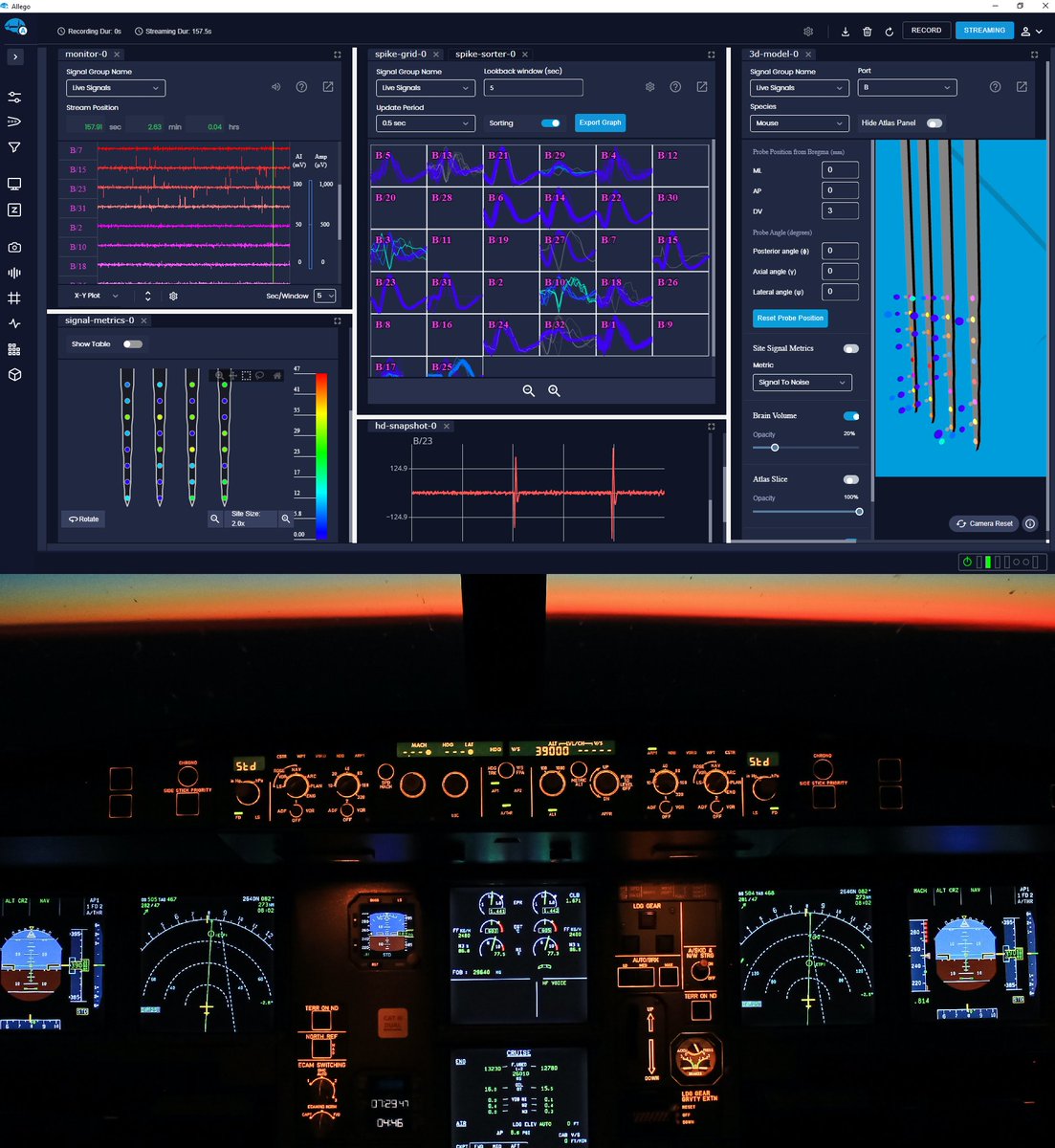neuronexustech's tweet photo. Your next "flight" through the brain is brought to you by #Radiens Allego.
Anybody else feel like they're in a flight simulator when recording?
Intuitive controls to give you confidence in your experiment and your data.
Learn more: https://t.co/XDP3zOmlu7
#SummaFramework https://t.co/EJLB1iV9Bf