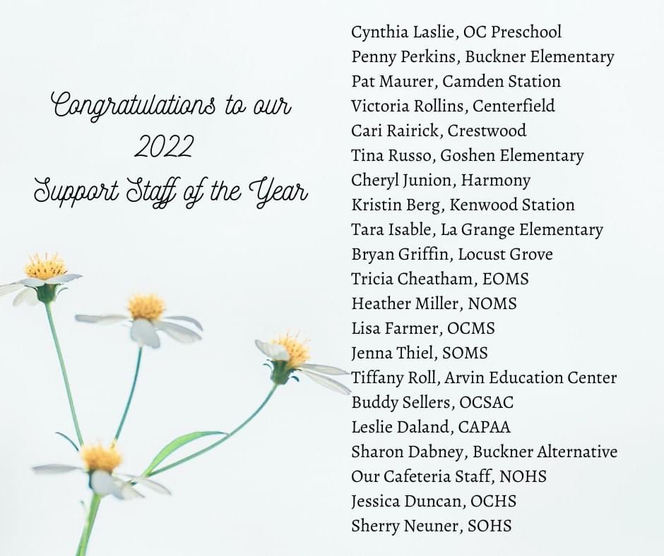 CAPAA_OCS's tweet photo. Congratulations to Mrs. Leslie Daland, CAPAA Support Staff of the Year! https://t.co/edFoTkWr8L