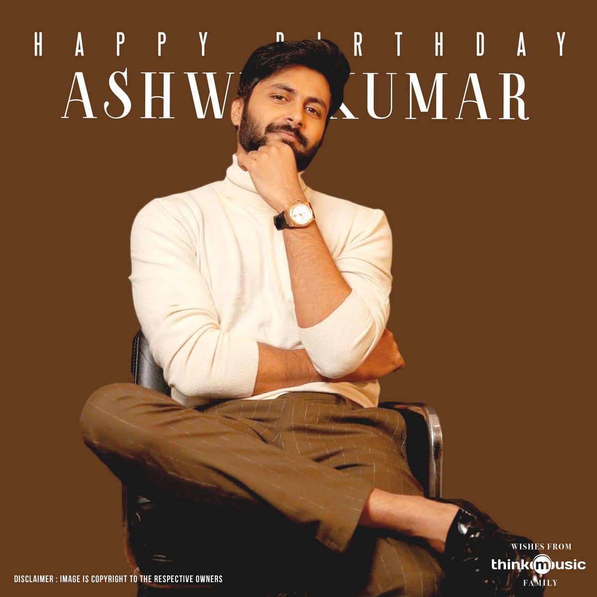 thinkmusicindia's tweet photo. Wishing a wonderful and blessed birthday to the smart and stylish @i_amak 💙🥳

#HappyBirthdayAshwinKumar #HBDAshwinKumar #ashwinkumar_ak https://t.co/Y6u76WF6AP