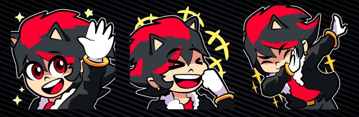ShadowKniche's tweet photo. @HeyShika Aquí mi recomendación @HeyShika , 

👉 @lolo_aburto 🎨 #Emotes #Twitch 

Algunos de los emotes que me ha realizado: https://t.co/T8zQElWe2k