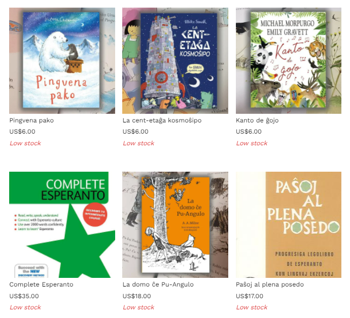 CompleteEo's tweet photo. #Esperanto-speakers in the USA: a new book-selling service has opened, and they aim to provide excellent value for learners. Their range is currently small but their prices are unbeatable! Librejo Esperanta: https://t.co/w3gwIvsZt6 https://t.co/HWNSTPSqgp