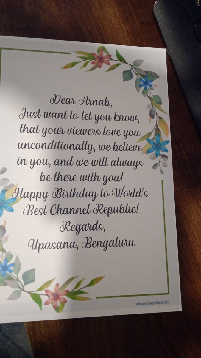 Upasana54771661's tweet photo. #RepublicIs5
Just wanted to express my deep gratitude for the dedicated work you do day after day for us and for our Nation. Thank you #ArnabGoswami, @republic team, I hope you enjoyed my cake.🎂🎂
Stay blessed!😊😊 https://t.co/dF6IRkspGd