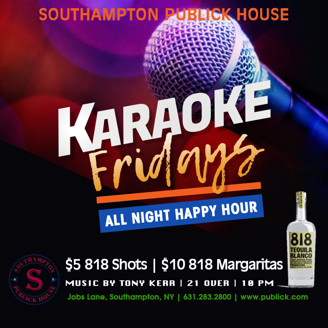 Did somebody say ALL NIGHT #HAPPYHOUR!?
Enjoy tonight during Karaoke Friday!
.
.
#SPH #SouthamptonPublickHouse #Hamptons #SouthamptonNY #LongIslandNY #VisitNewYork #NYEats #EatLocal #LongIsland #EatLongIsland #NYFoodie #Foodie #NYLocal
