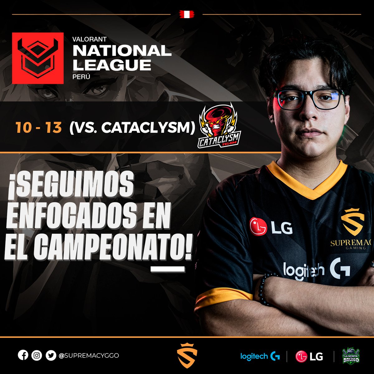 supremacyggo's tweet photo. ¡GG WP🤝!

No conseguimos la victoria ante @Cataclysmtto por la #VNL, pero esto todavía no acaba. Las siguientes fechas son nuestras 💪. 

#GoSupremacy @recre8esports https://t.co/oUUPSm9UmL