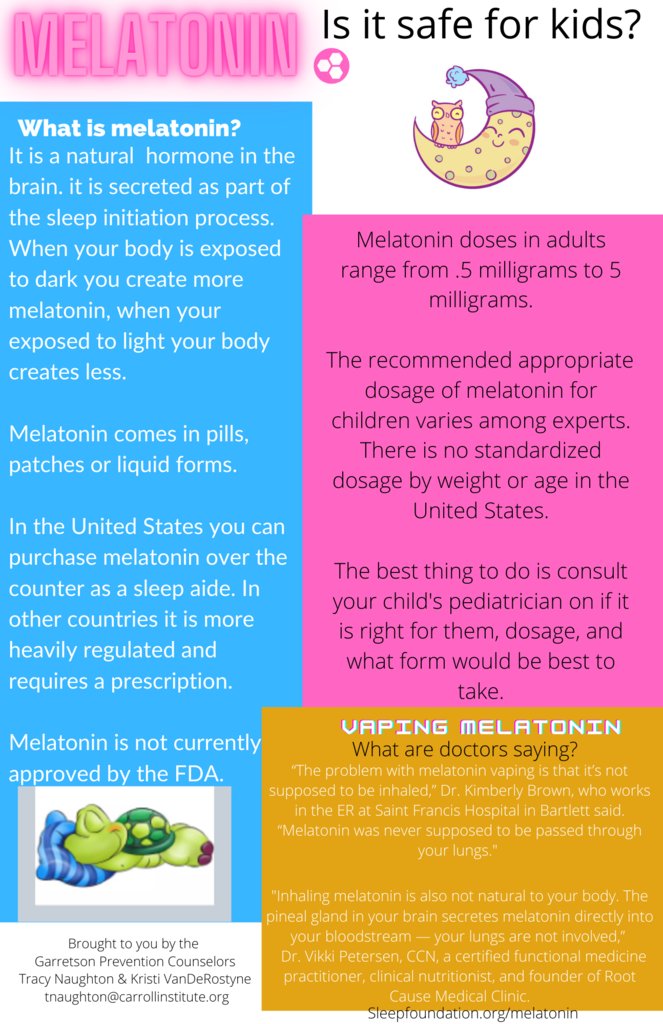 Did you know?  
Consider this information about melatonin and energy drinks when talking with your student. 
#MentalHealthAwarenessWeek
