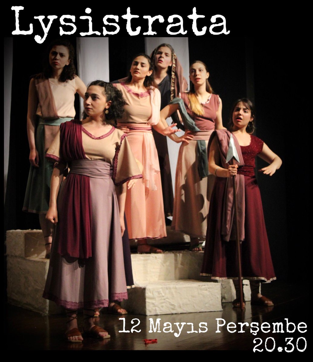 Lysistrata 12 Mayıs Perşembe saat 20.30'da Demir Demirgil Salonu'nda! 

İletişim ve rezervasyon için: 0531 933 50 83 - 0538 026 40 04

📷: <a href="/oozgesenn/">øzge</a>