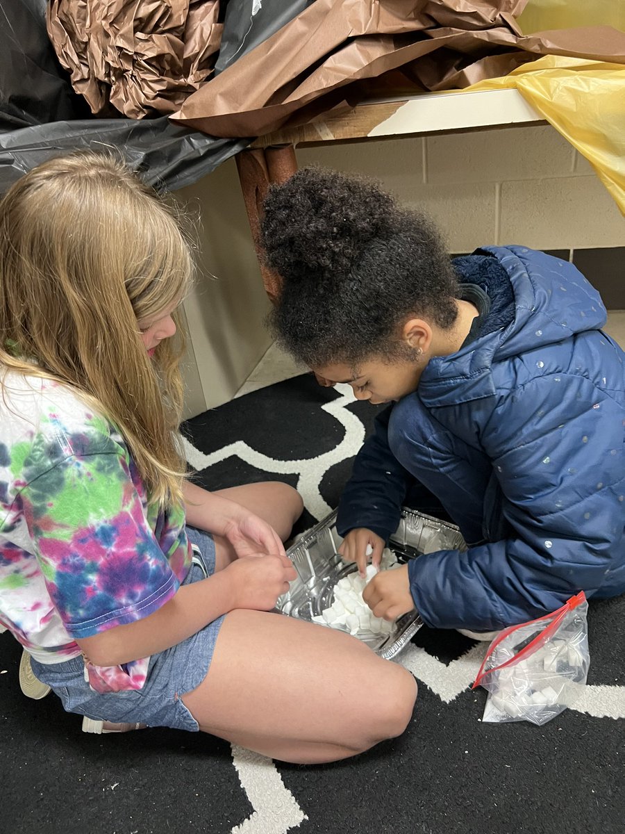 SeekGrowExpress's tweet photo. What’s needed for a cave to form? A soluble rock like limestone, water, an acid like the carbonic acid in our rainwater, and TIME! We squeezed a few million years into a day, and formed our own caves! #kidsdeserveit #seekgrowexpress #edchat https://t.co/Ya1atnO2sA