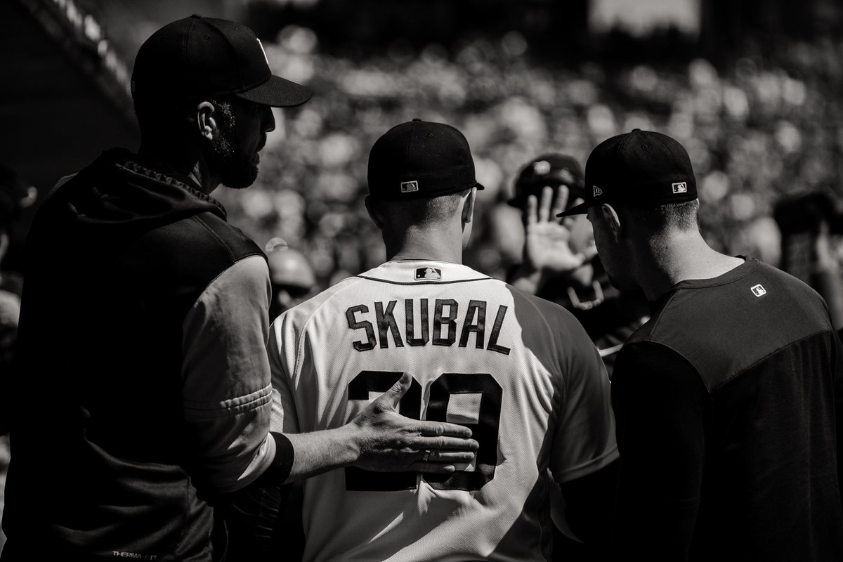 DetroitTigersPR's tweet photo. Tarik Skubal is the first pitcher in @Tigers history with at least 29 strikeouts and no more than three walks over his first five starts in a season. https://t.co/QM25qlbvka