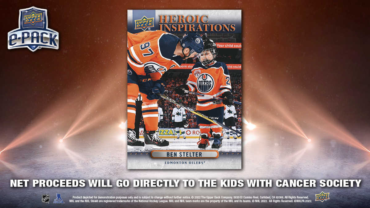 We heard the demand and we listened.

Ben Stelter’s official trading card is now on e-Pack for a limited time. With each purchase, all net proceeds will go directly to the Kids With Cancer Society (<a href="/kwcsyeg/">Kids with Cancer Society</a>)! 

Get yours now 👉 bit.ly/3FmduPX

#GoBenGo #CollectTheBest