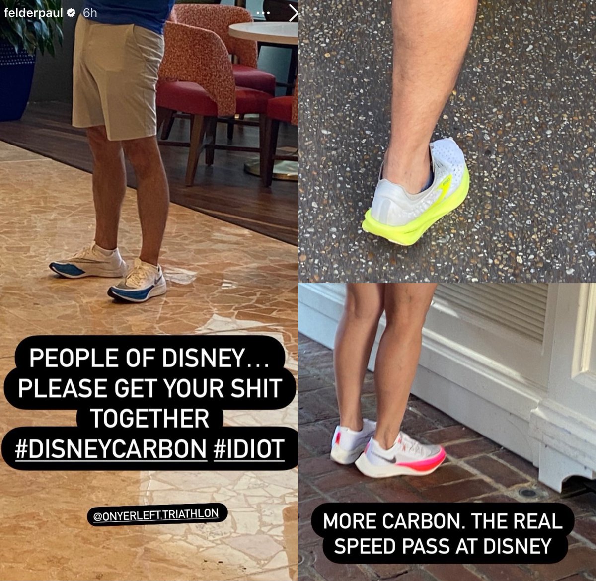 RT @UFC_Obsessed: Paul Felder documenting his hatred for the shoes people are wearing at Disney has been hilarious. https://t.co/wCV1jVyR5T