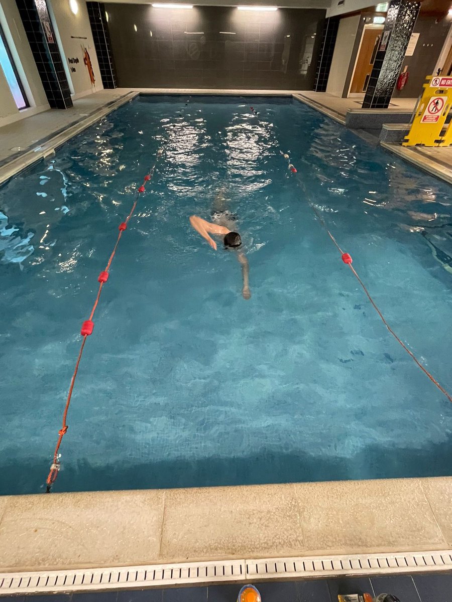 AllyBurroughs's tweet photo. First 5km swim of my Triple 5k #swimathon this weekend. 1hr 35, pleased with that! Massive thank you to the lovely team at @FreedomLeisure MK for timekeeping and general cheerleading! 🙌 Now for the next two… #Swimathon22 https://t.co/COue1jeNff