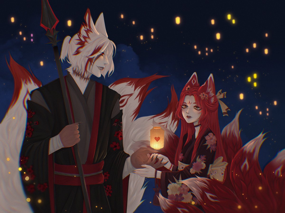 Ashurrr1's tweet photo. I'm with you again!

#art #anime #kitsune #fox #spirit #cute #tail #love #recomended #арт #аниме #рисунок #скетч https://t.co/CxxLNbuWVo