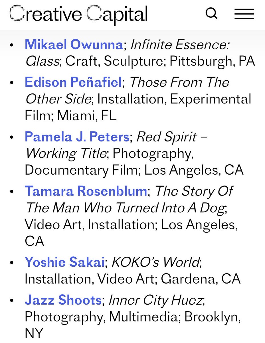 Edison Peñafiel (@epenafielstudio) on Twitter photo Thrilled to be part of the Creative Capital short list 2022!!
<a href="/creativecap/">Creative Capital</a>
creative-capital.org/shortlist-2022/ Thrilled to be part of the Creative Capital short list 2022!!
<a href="/creativecap/">Creative Capital</a>
creative-capital.org/shortlist-2022/