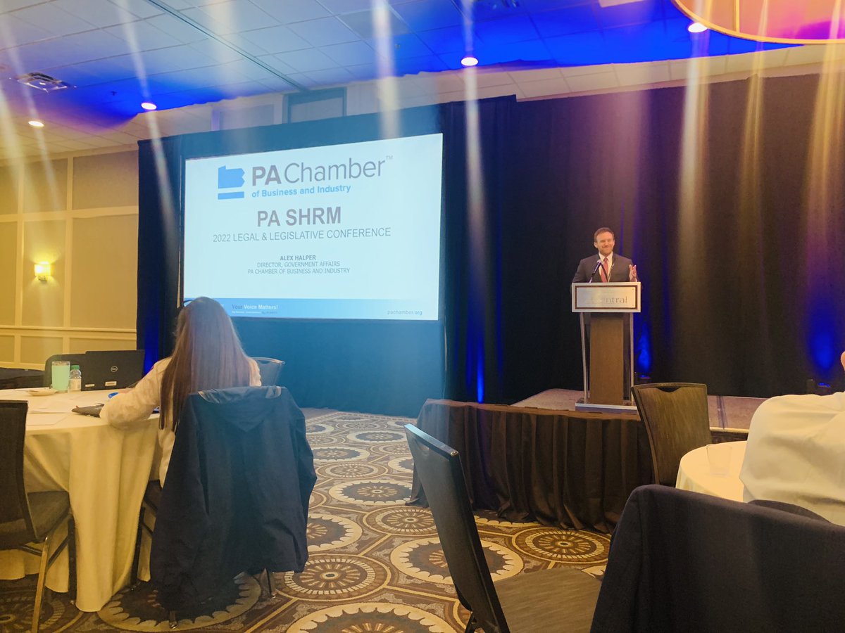 Bring it on home, Alex! Time to close it out with the State Legislative and Political Update. ✔️

#PASHRM #SHRM