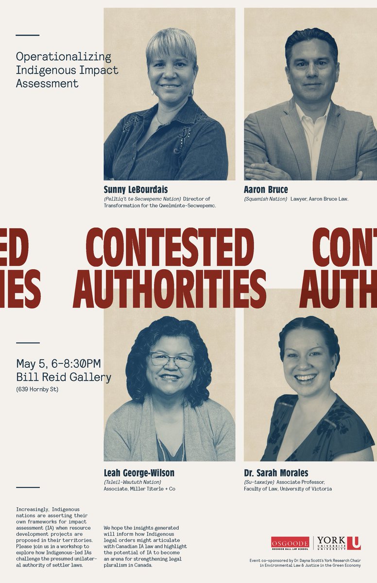 svlebourdais's tweet photo. Sharing the power of #Secwepemclaw at Osgoode Law’s “Conflicting Authorities” panel at beautiful Bill Reid Gallery. Honoured and blessed to stand up the knowledge of our Ancestors. https://t.co/Jbqw9z4QB6