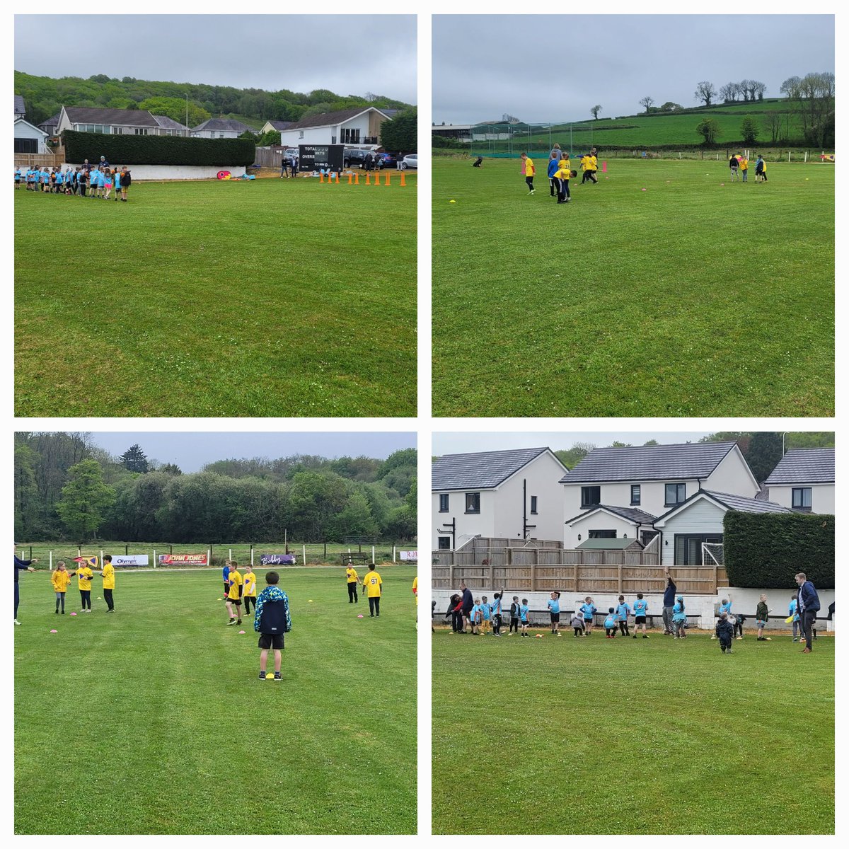 DrefachCC's tweet photo. Great start to our AllStars and Dynamos programme this evening. Even the rain didn't stop them.
Loads of children just having fun🏏🏏
Big shout out to @philjones19 ,Ben,Mark,Ynyr and Finn 👏👏
#futurefoxes https://t.co/guYKzss9XI
