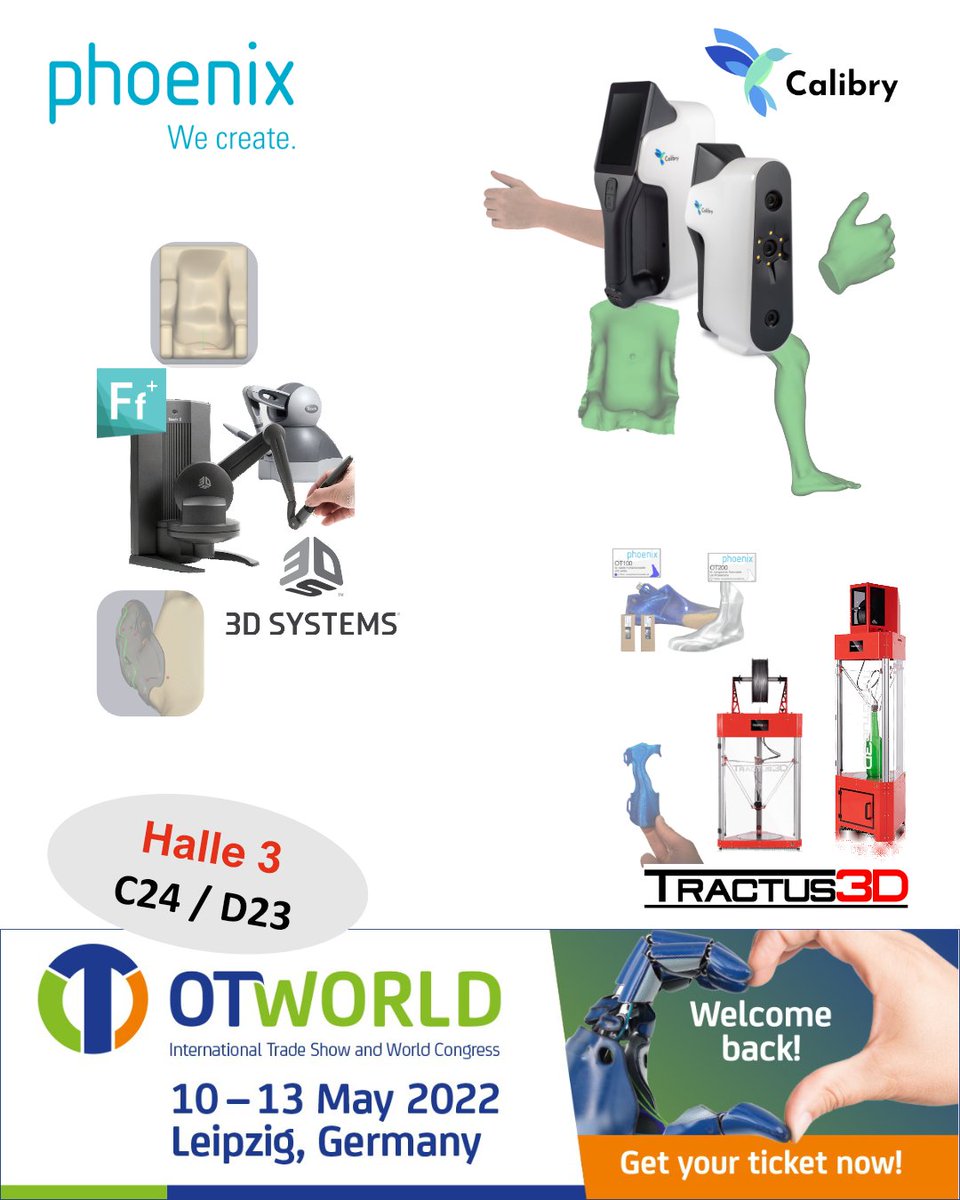 We’re excited for @otworld_leipzig to make its comeback next week! And we’re even more excited to meet every one of you at our booth to show you our #3dsolutions and #digitalprocesschains for your #orthopedic workflow.#digitalprocesschains #3d #3dprinting #3dscanning #3dmodelling