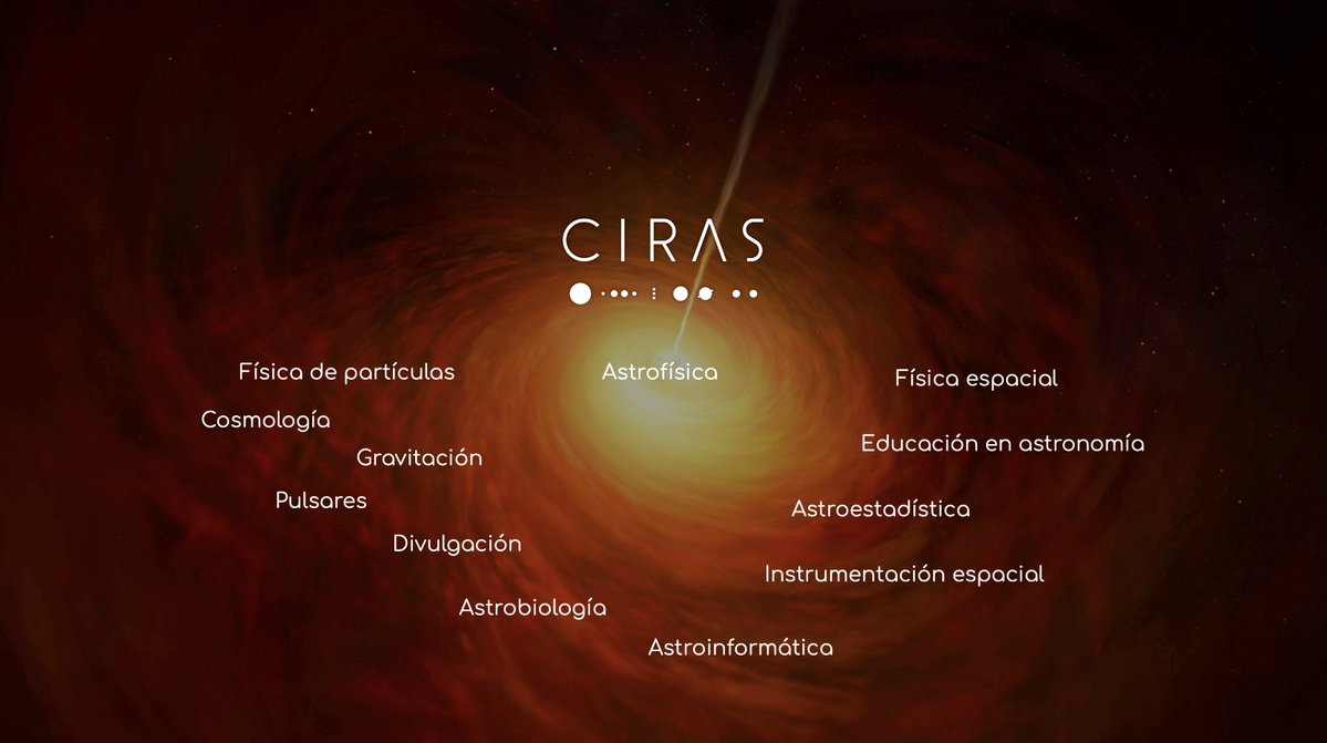 astroCIRAS's tweet image. El centro CIRAS de la @usach busca promover la investigación a través de conexiones interdisciplinarias entre la astrofísica, la física espacial, la informática, la ingeniería, la física teórica, la biología y la educación.
Te invitamos a seguir nuestra cuenta!