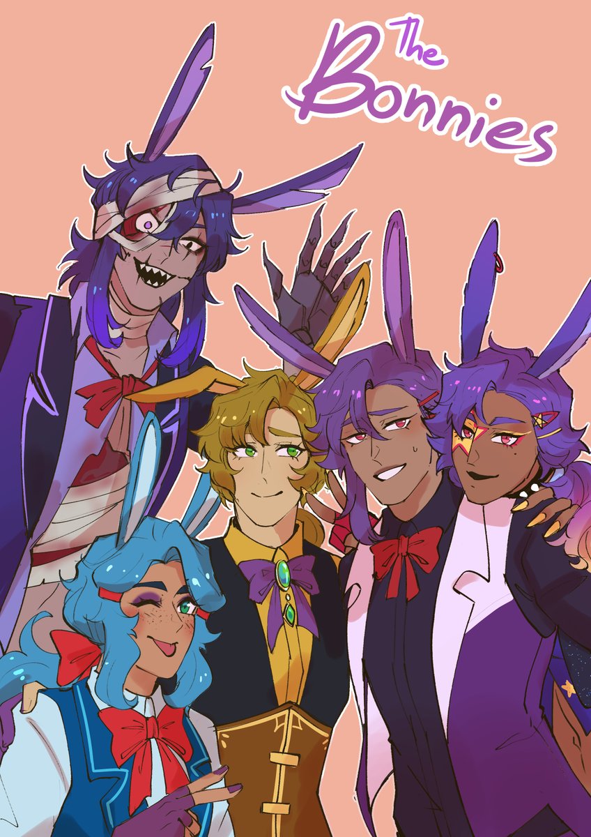 Sinitasama's tweet photo. The Bonnie fam 🐰
#FNAF #bonnie https://t.co/m1JARyIDpD