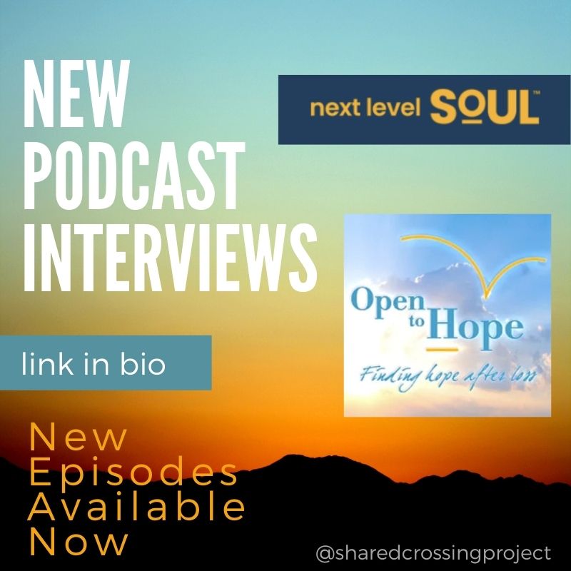 I am excited to share with you two more life-changing podcasts. @nextlevelsouls and @opentohopefoundation interviewed me about shared death experiences and their healing benefits. Listen here: sharedcrossing.com/events-media