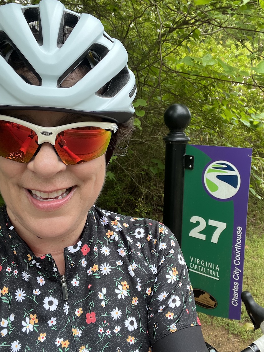 brendajbarrera's tweet photo. Another @VirCapTrail #Cap2Cap Half Century done! Dedicated this ride to the 50th anniversary of Title IX & thought about many amazing women (relatives, friends, training buddies, sports industry colleagues) who benefited from Title IX and continue to inspire me! @WomensSportsFdn https://t.co/I3OjyXJJZg