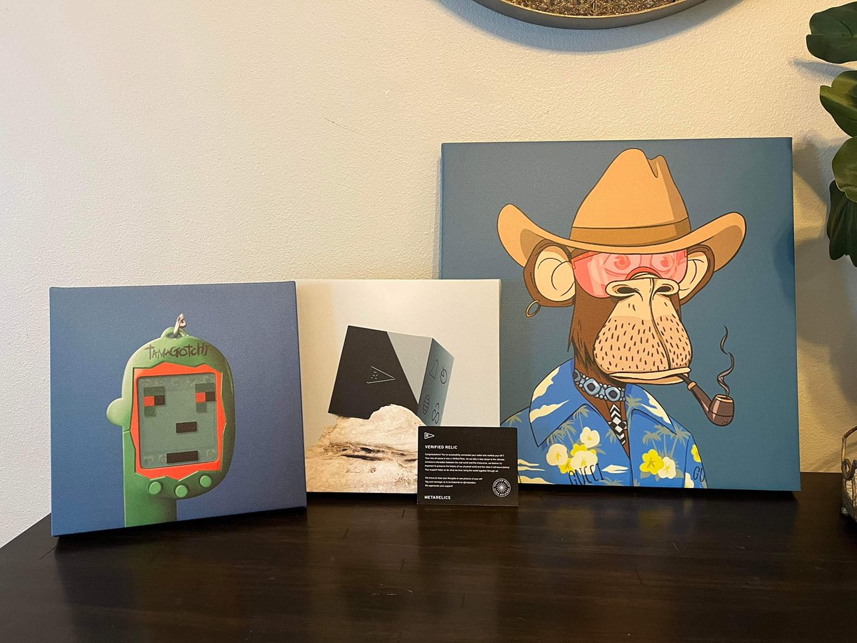 KennyKeyss's tweet photo. My Relic punk came in the mail. Happy to add it to the collection. Thank you for the free canvas @metarelics! 🤝
#RelicPunks #10KTFGucciGrail #JeffCole #Metarelics 🖤🏴 https://t.co/uv6uIWc9FO
