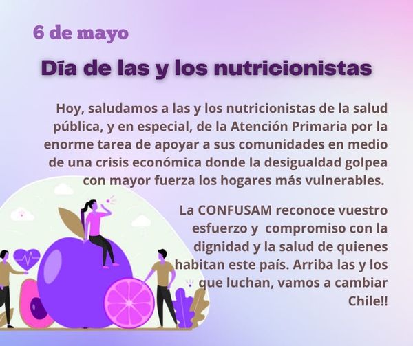8vabio's tweet photo. ¡¡Feliz Día a todos los y las nutricionistas de Chile y de la Salud Pública!! https://t.co/syLcYkgSmG