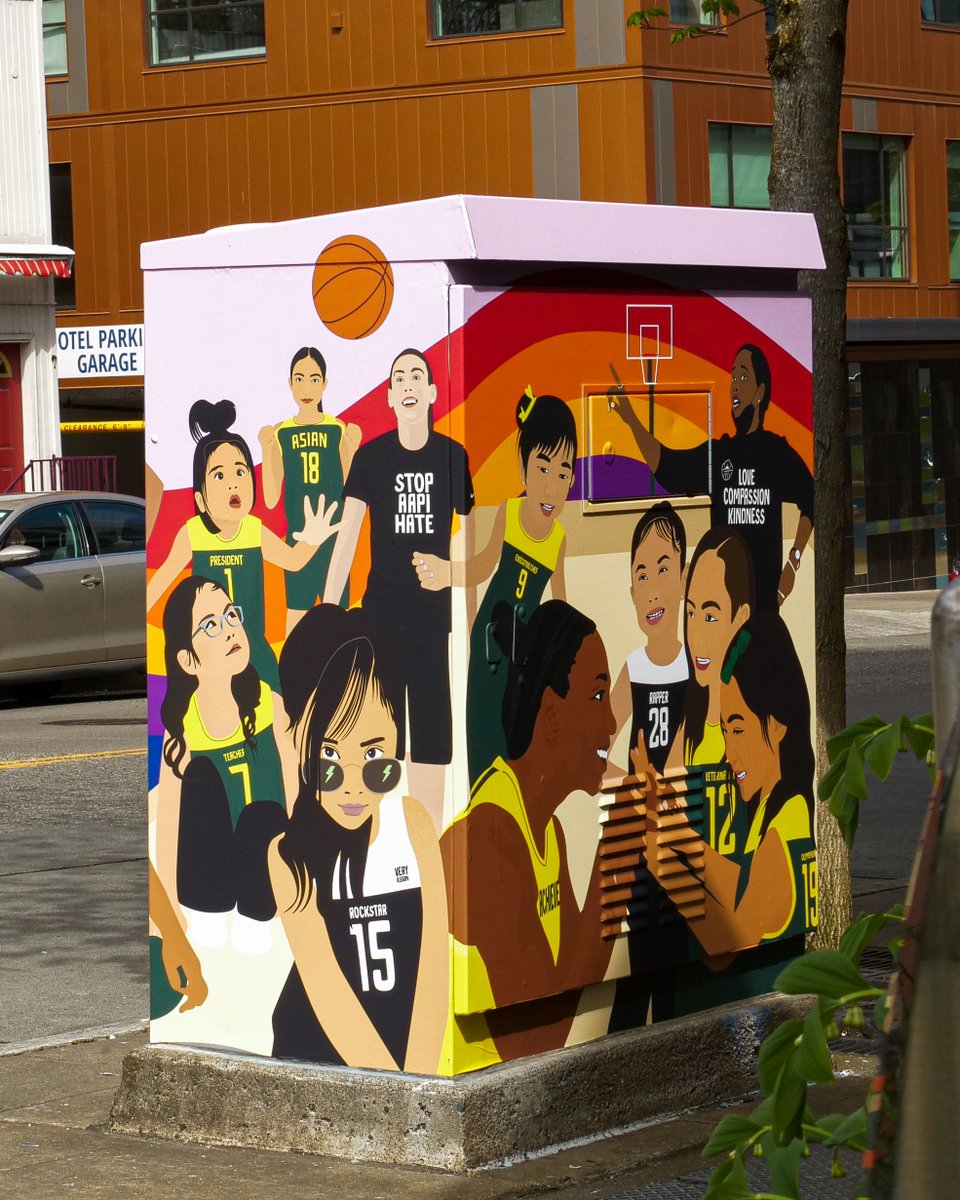 seattlestorm's tweet photo. Created by Shayla Hufana, visit this box on Broad St and John! https://t.co/E6coBpD1wq