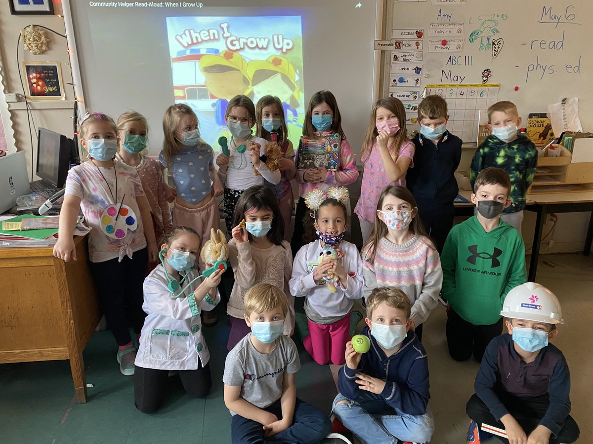 Career day! We are exploring what we might be in the future! We had lots of great sharing and discussion.