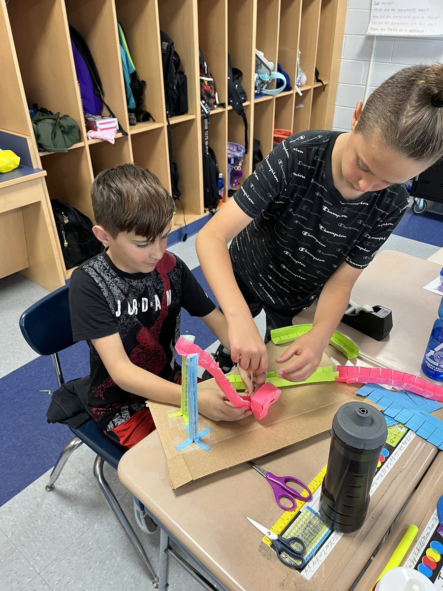 JillKorwan's tweet photo. Applying laws of motion. So impressed with the teamwork and problem solving. Great job everyone. https://t.co/wgHSSMOwjY