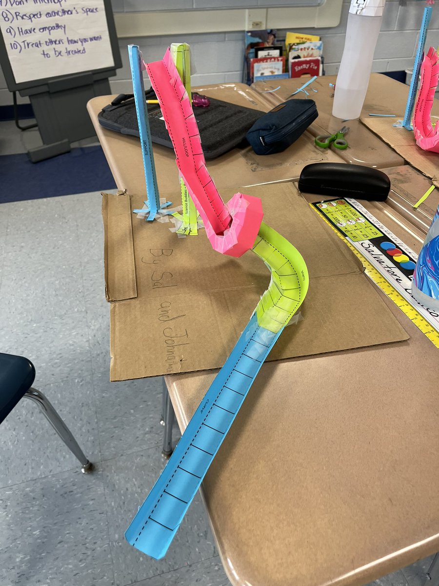 JillKorwan's tweet photo. Applying laws of motion. So impressed with the teamwork and problem solving. Great job everyone. https://t.co/wgHSSMOwjY