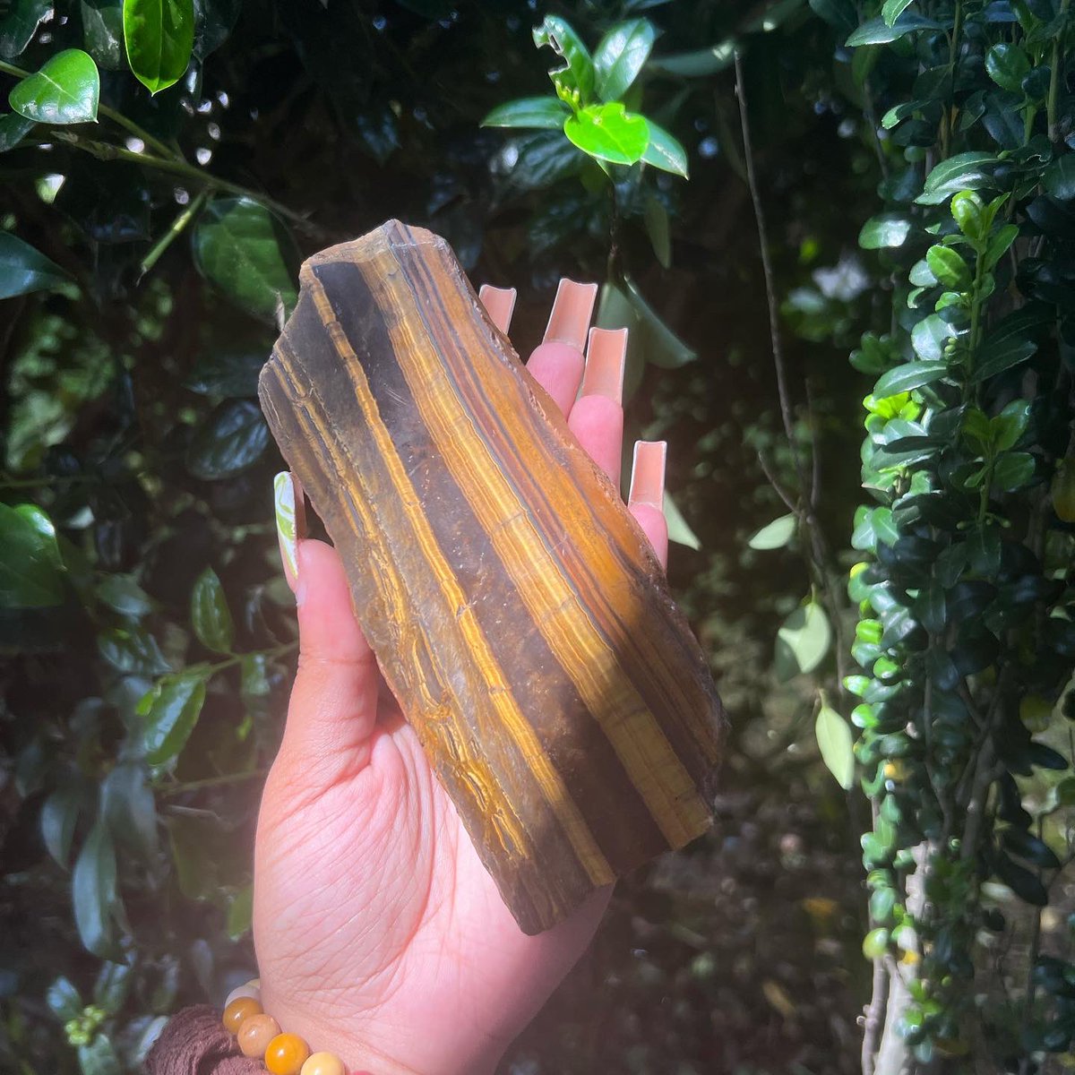 lovemeselfcare's tweet photo. We just added this beautiful semi-polished Tiger’s Eye Slab to our etsy! Purchase this exact piece here; https://t.co/xPiJg0sUZT ✨ https://t.co/F5t2ckUXOY