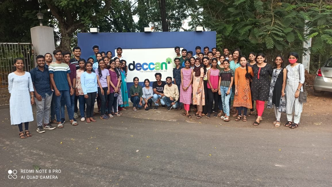 GCSanquelim's tweet photo. The Department of Chemistry organised an Industrial Trip for Chemistry students to Deccan Company, Corlim Goa. https://t.co/j3cyijvYKd