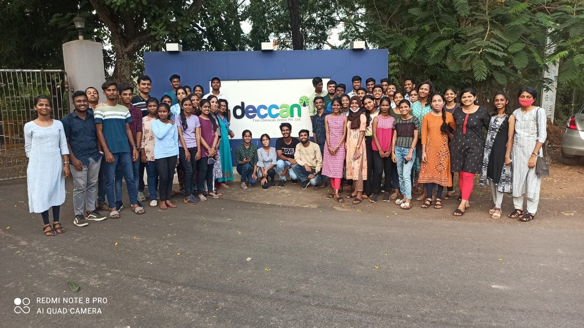 GCSanquelim's tweet photo. The Department of Chemistry organised an Industrial Trip for Chemistry students to Deccan Company, Corlim Goa. https://t.co/j3cyijvYKd