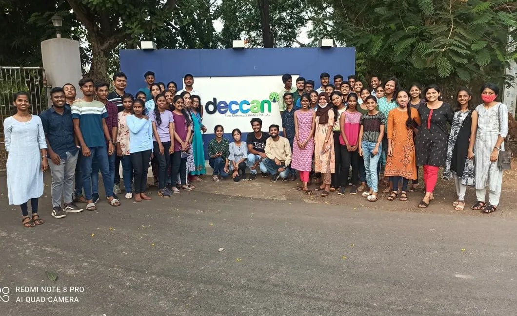 GCSanquelim's tweet photo. The Department of Chemistry organised an Industrial Trip for Chemistry students to Deccan Company, Corlim Goa. https://t.co/j3cyijvYKd