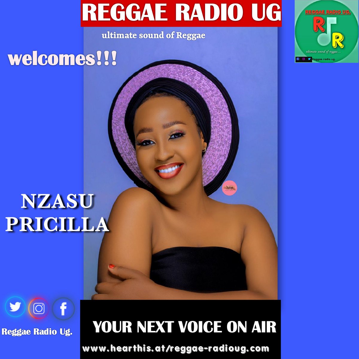 sam_kamoga's tweet photo. Welcome to Reggae Radio Ug. 
Nzasu Pricilla. I wish you a good journey, welcome home. #Reggaeradioug just cant wait to listen to the 1st word youll say on Air🎉🎉🎤🎙️🎙️ @ReggaeRadio_ug https://t.co/JwS4xKocGJ