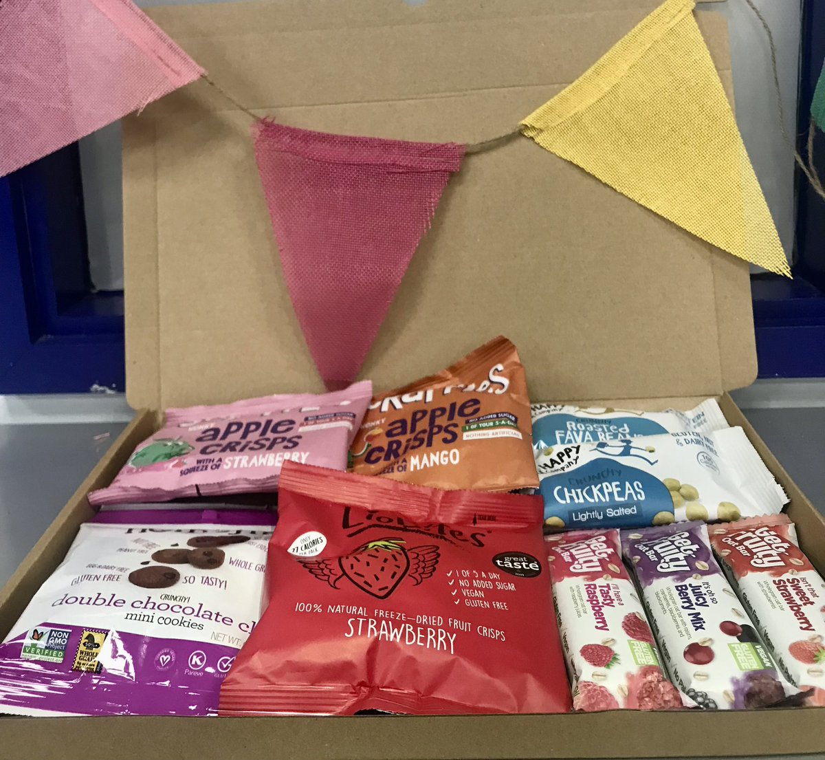 Nutfreemarket's tweet photo. We have launched lots of lovely postal box bundles starting from £8 and only £2.99 postage over on our Facebook page. Ordering is only via FB page only. #nutfreesnacks https://t.co/AEiMxVlUC1