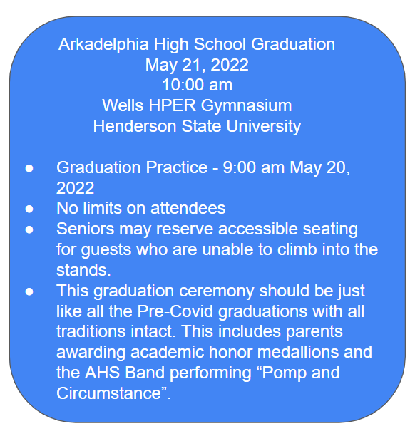 AHS_News's tweet photo. Important graduation ceremony information! https://t.co/vkWKmz2wRv