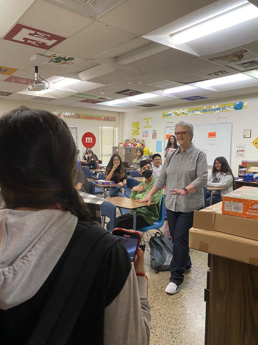 TonyaHouston70's tweet photo. Her students honored our GOAT - best Algebra teacher in ECISD probably Texas!!!!  @MaribelAranda12 @ECISDmath @EctorCountyISD @CrockettColts https://t.co/M7ZoVtpOVT