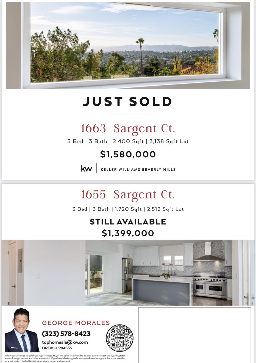 jorlara's tweet image. GeorgeLA.com for more info!
Just Sold! Just leased! Still available!
#kwbh #georgela #LA