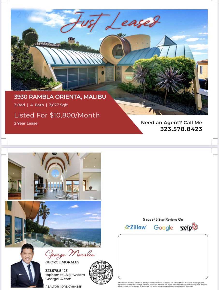 jorlara's tweet image. GeorgeLA.com for more info!
Just Sold! Just leased! Still available!
#kwbh #georgela #LA