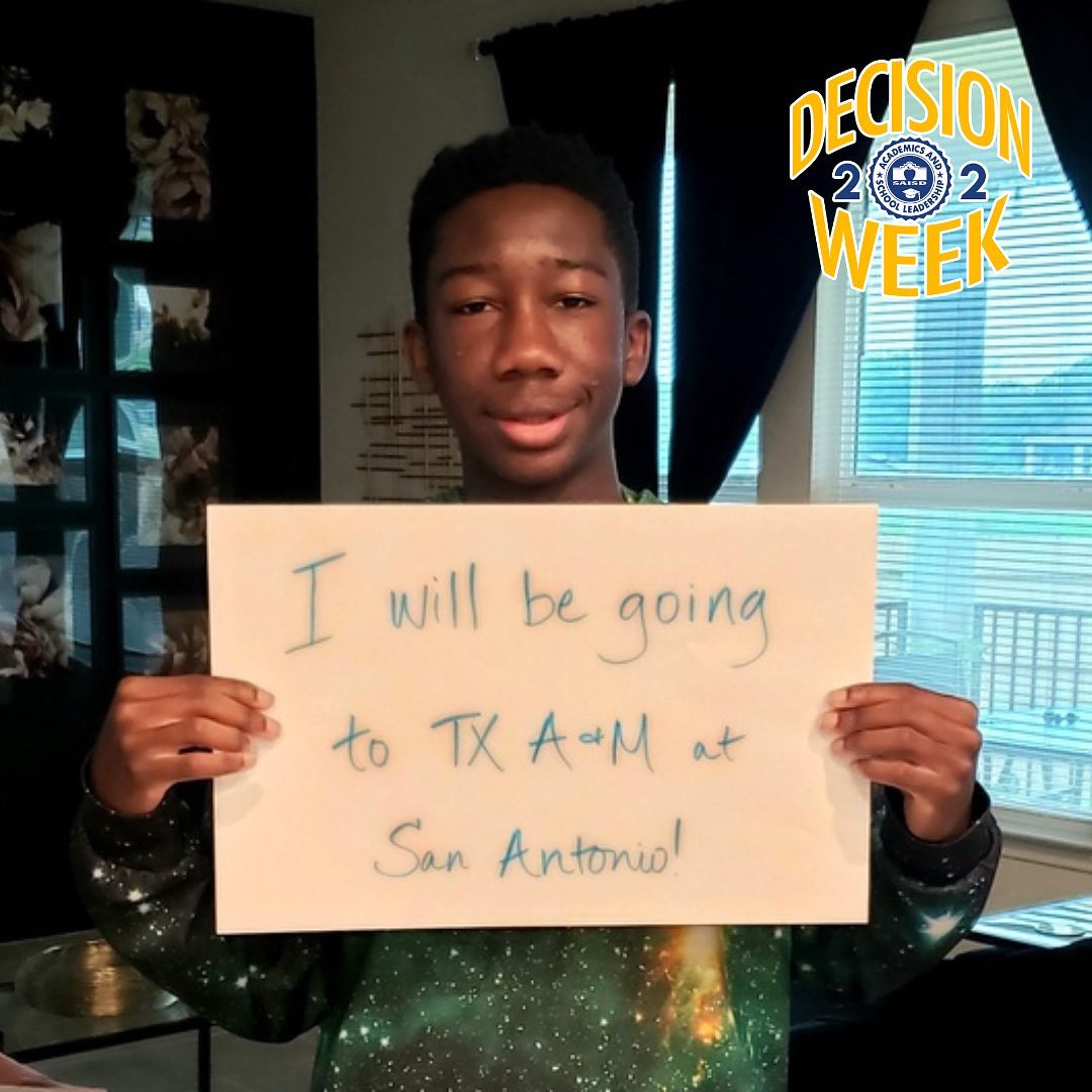 San Antonio ISD (@saisd) on Twitter photo It’s Decision Week! This week, we've been celebrating all of our graduating seniors and their chosen schools! <a href="/SAISDthePost/">Postsecondary Initiatives SAISD</a>
¡Esta semana hemos estado celebrando a todos nuestros estudiantes que están por graduarse y las escuelas que escogieron! It’s Decision Week! This week, we've been celebrating all of our graduating seniors and their chosen schools! <a href="/SAISDthePost/">Postsecondary Initiatives SAISD</a>
¡Esta semana hemos estado celebrando a todos nuestros estudiantes que están por graduarse y las escuelas que escogieron!